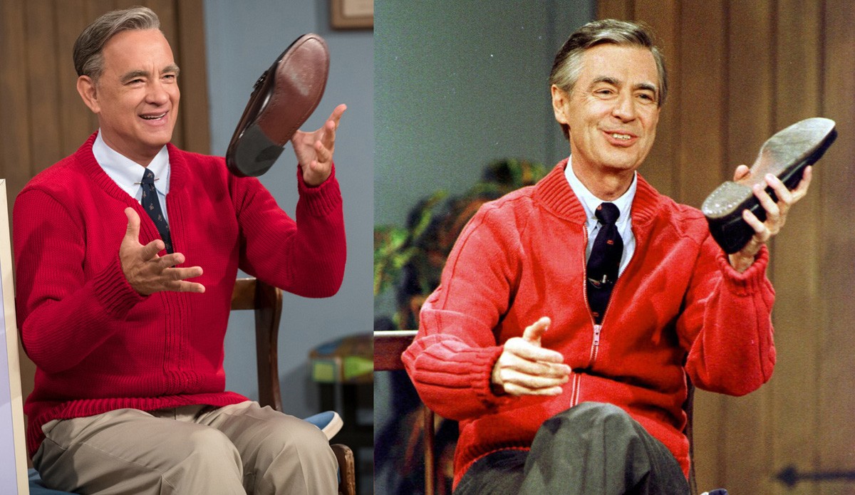 Tom Hanks (Left) and Fred Rodgers (Right)